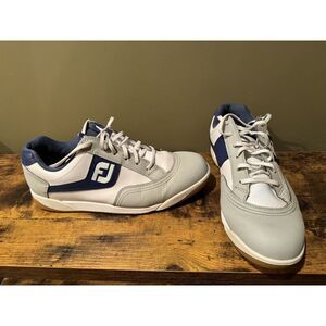 FootJoy 9.5m FJ Originals‎ Men Golf Shoes 45346-White/Grey/Royal